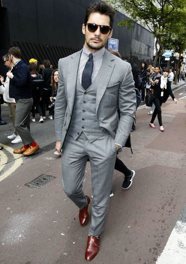 grey suit design