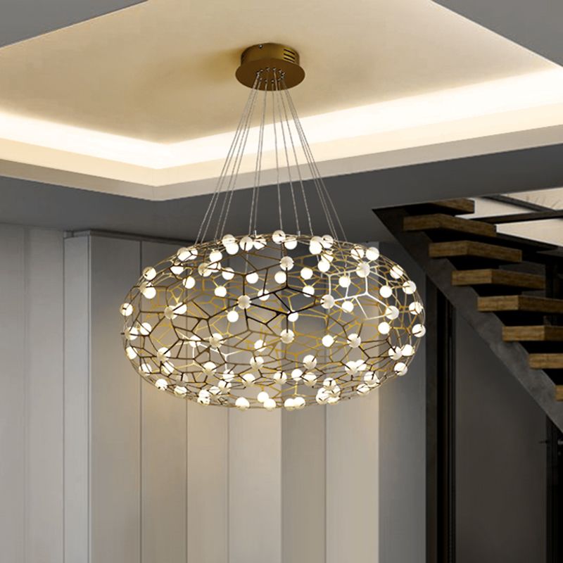 Modern Led Firefly Flower Pendant Light Fixtures Lamp Starry Hotel Restaurant Bar Moderne Re Home Lighting F025