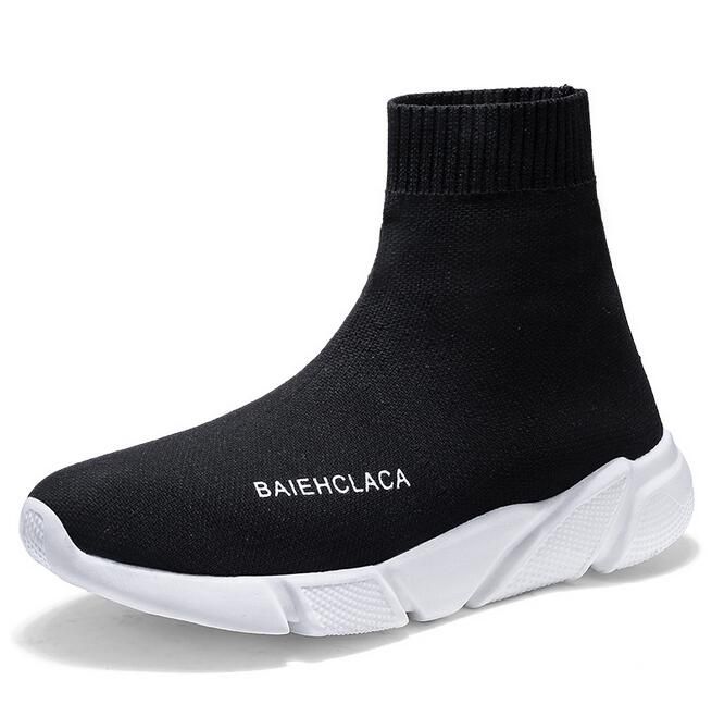 black shoes that look like socks