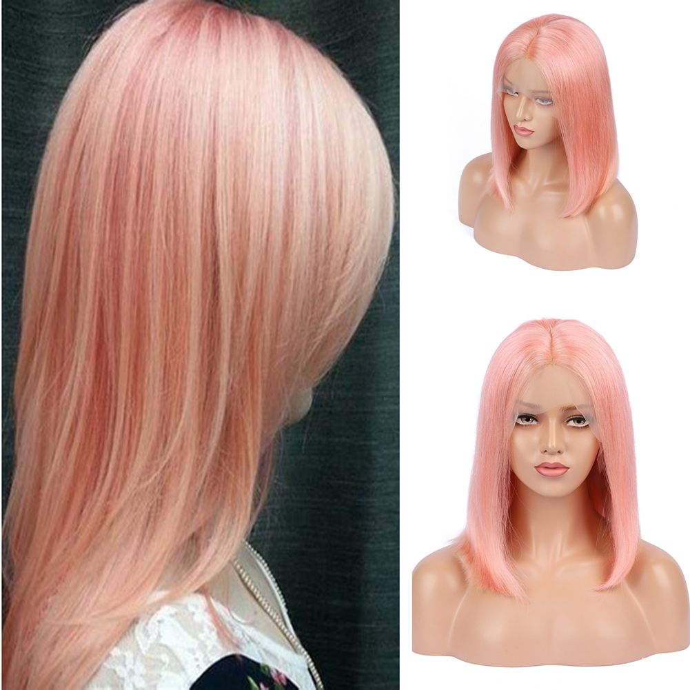 bob haircut pink