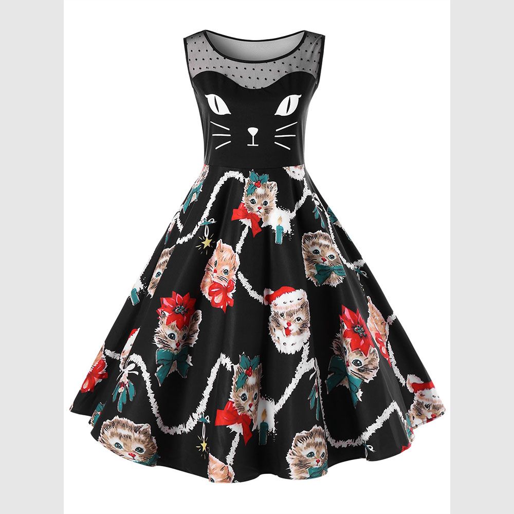Knee Length Swing Dress