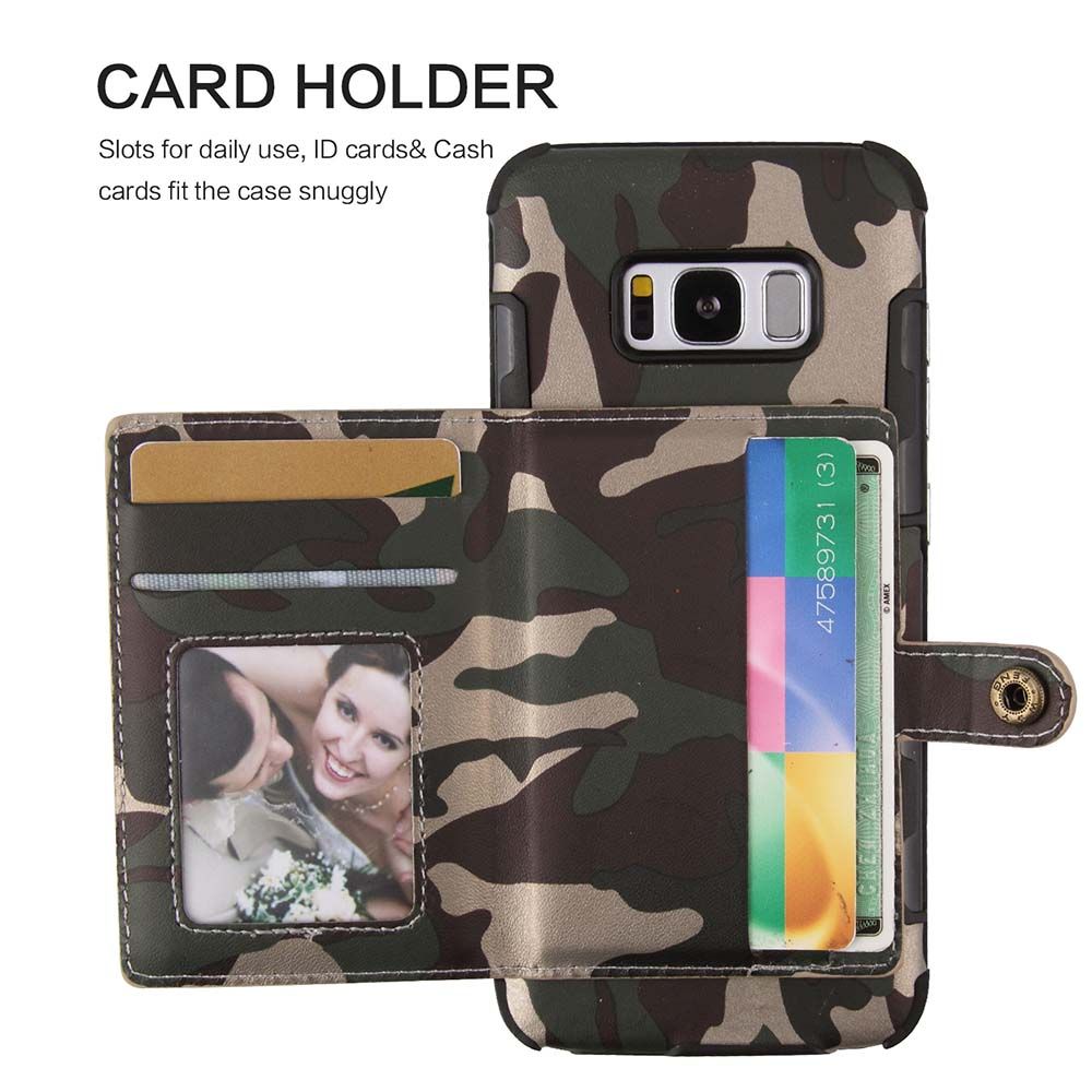 Camouflage Army Camo Phone Case For Samsung S8 S8Plus S9 Plus Flip