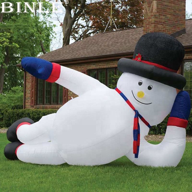 4.5m 15ft Giant Outdoor Laying Down Winter Christmas ...