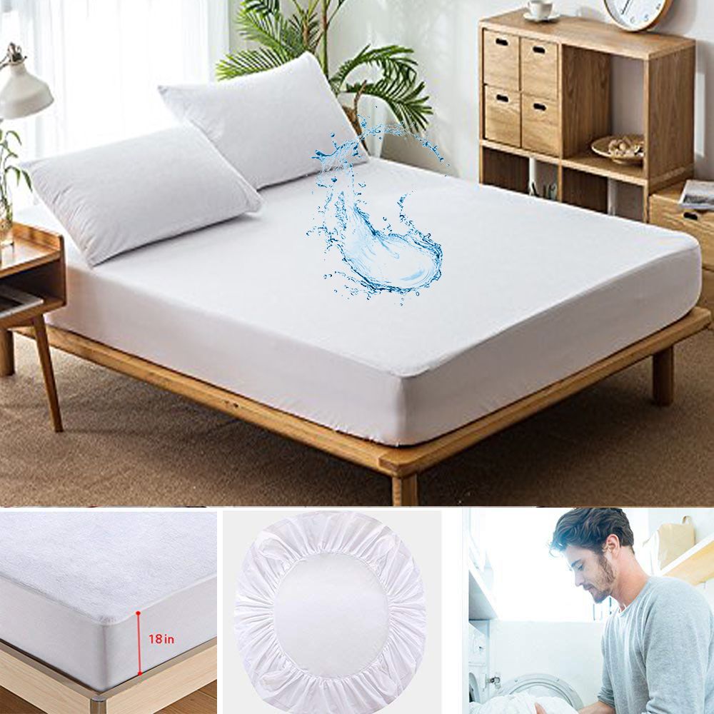All Size Polyester Terry Waterproof Mattress Cover Elastic Cycling Head Cover Best Girls Ups