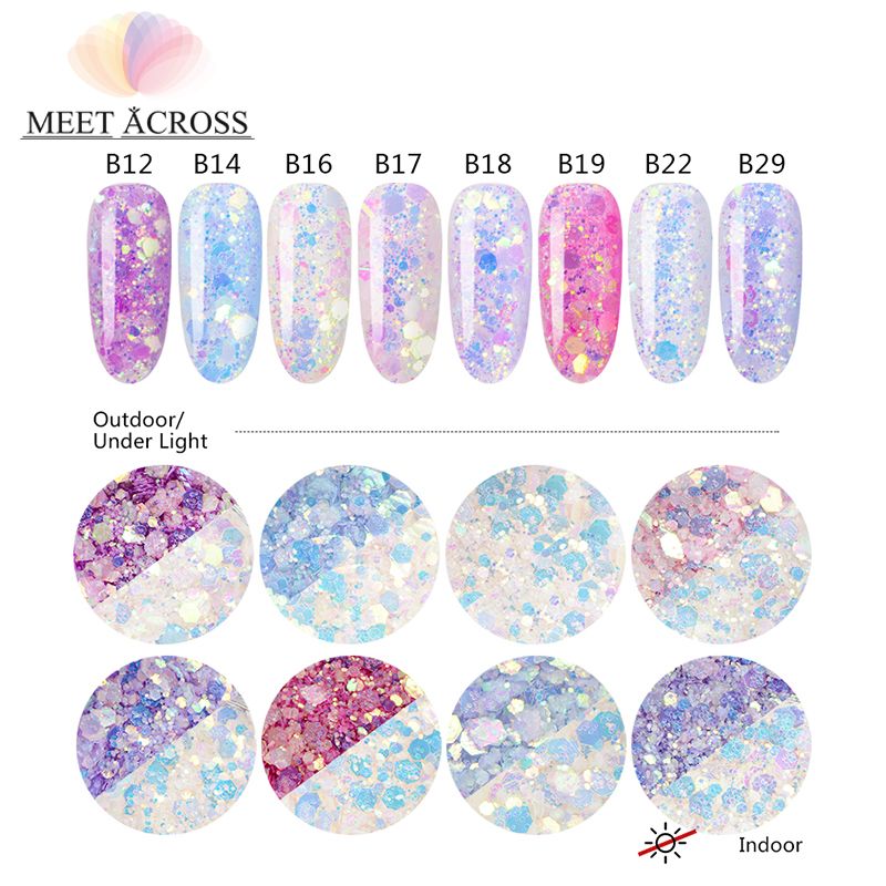 Meet Across Holographic Chameleon Unicorn Symphony Sequin Nail Art Meet Across Holographic Chameleon Unicorn Symphony Sequin Nail Art