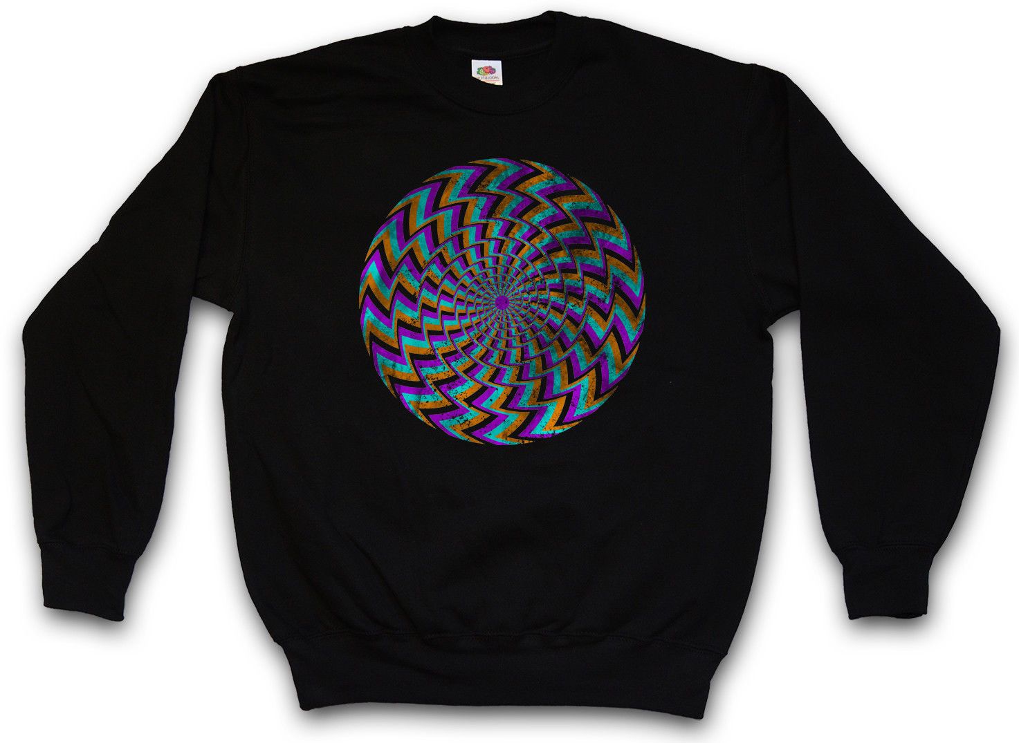 hypno spiral ii pullover sweatshirt spiral labyrinth mystic hypnotic