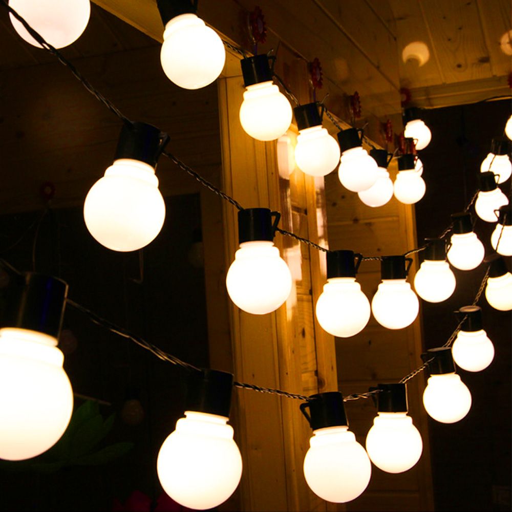 6m 20 Leds Ball String Lights 110v 220v Globe Festoon Fairy Waterproof Connectable Garland For Outdoor Indoor Decorations