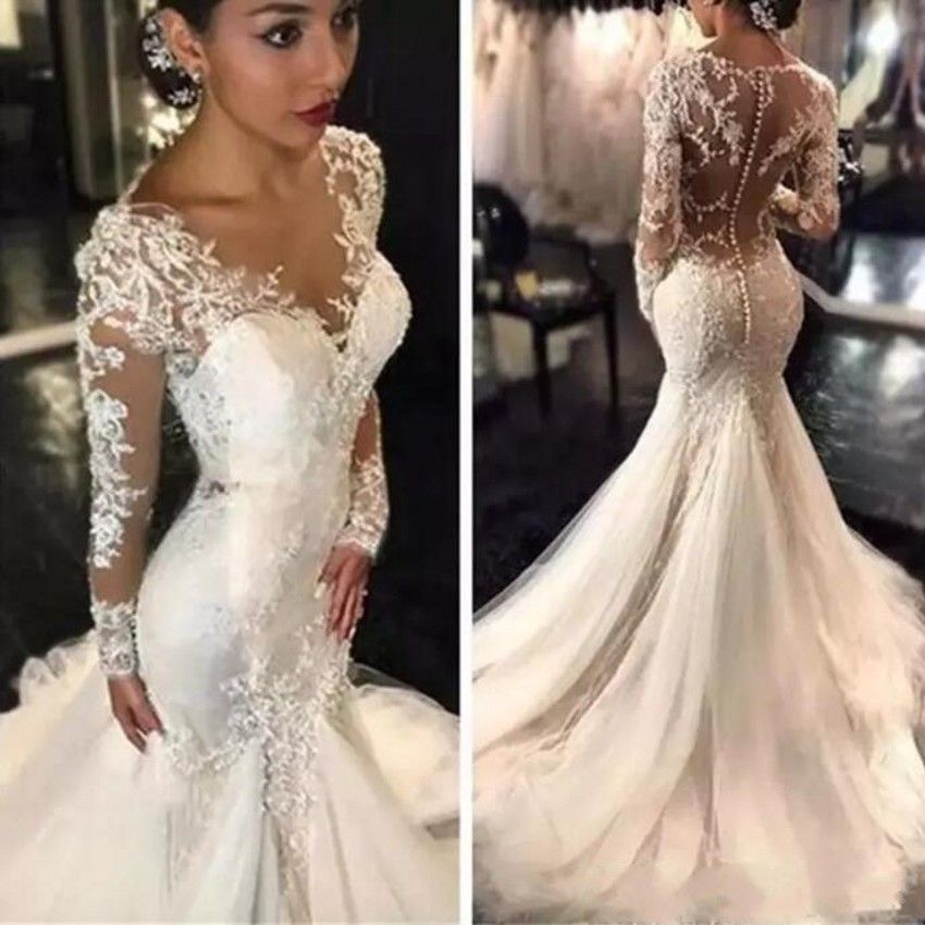 compre precioso vestido de novia de encaje con estilo africano