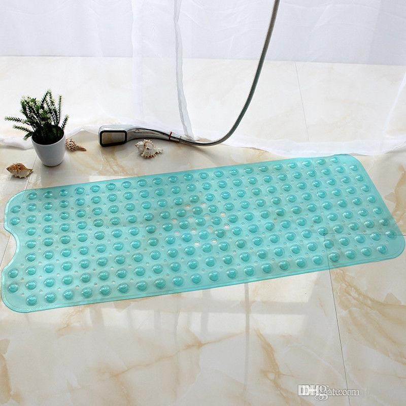 Non Slip Bath Tub And Shower Mat Clear Pvc Extra Long Mats Non