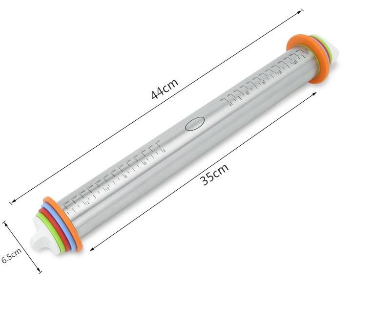 2019 New Adjustable Rolling Pin Spacers French Rolling Pins For Baking Rolling Pin With Thickness Rings Dough Roller For Cookie Pastry Pizza From
