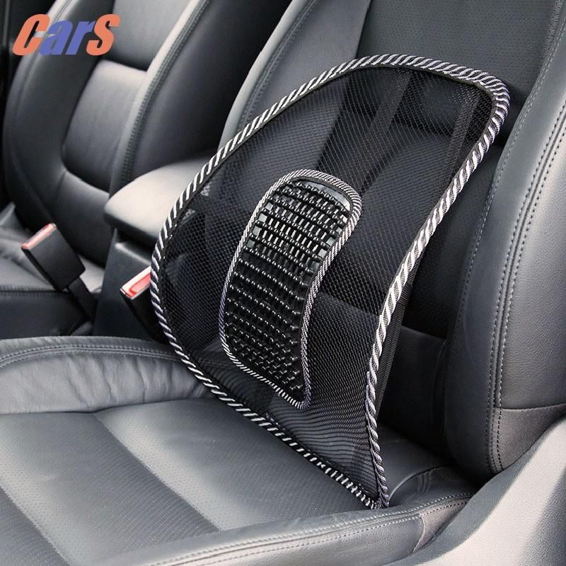 Car Seat Chair Back Massage Lumbar Support Waist Cushion Mesh Ventilate Pad For Office Home Styling
