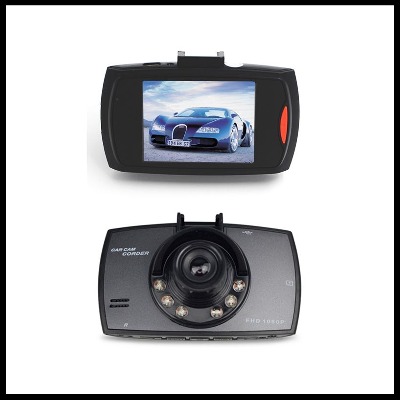 Cámara en Tablero Tablero cámara gran angular de visión nocturna coche DVR 2.4/" LCD 1080P Full Hd