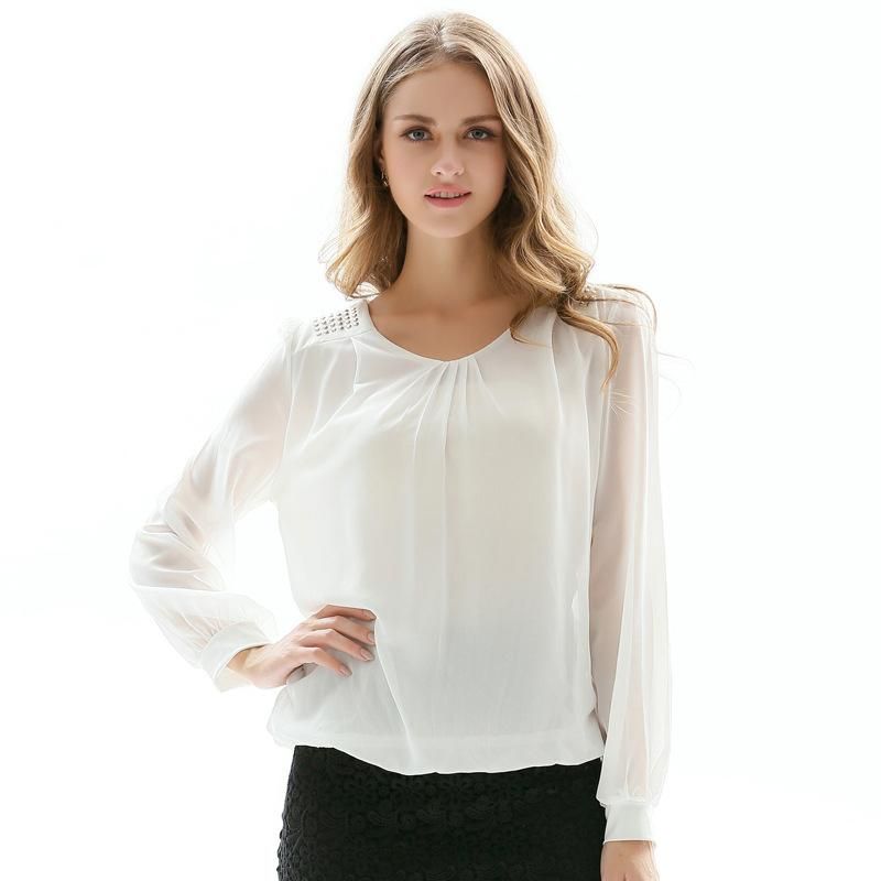 elegant white evening blouses