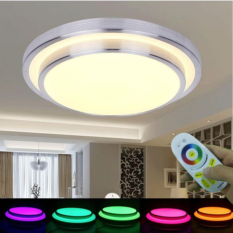 2018 Modern 2 4g Colorful Remote Control Ceiling Light Rgb Warm 2018 Modern 2 4g Colorful Remote Control Ceiling Light Rgb Warm White Cold Smart Lighting Fixture For Livingroom Bedroom Decor From Yuancao