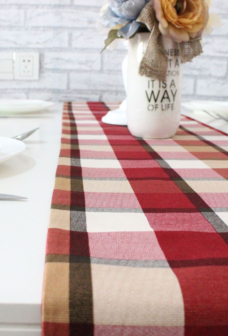 table runners geometric wave