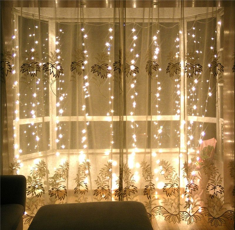 3m X Led Curtain String Light Wedding Party Fairy Lights 3m X Led Curtain String Light Wedding Party Fairy Lights Christmas Outdoor Garland Luces Decorativas Guirlande Str Strings