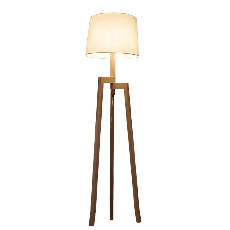 Modern Minimalist 3 Leg Wood Tripod Floor Lamp With Modern Minimalist 3 Leg Wood Tripod Floor Lamp With Fabric Shade Creative Light For Living Room Study Lighting Fixture Fl9 By Samanthe