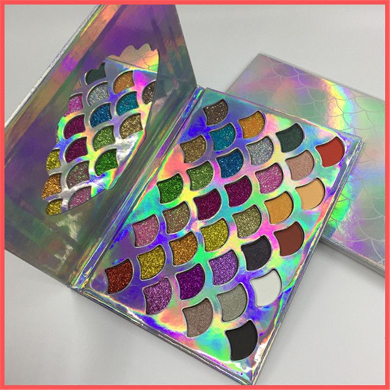New Quality CLEOF Palette The Mermaid Glitter Palette CLEOF Glitter