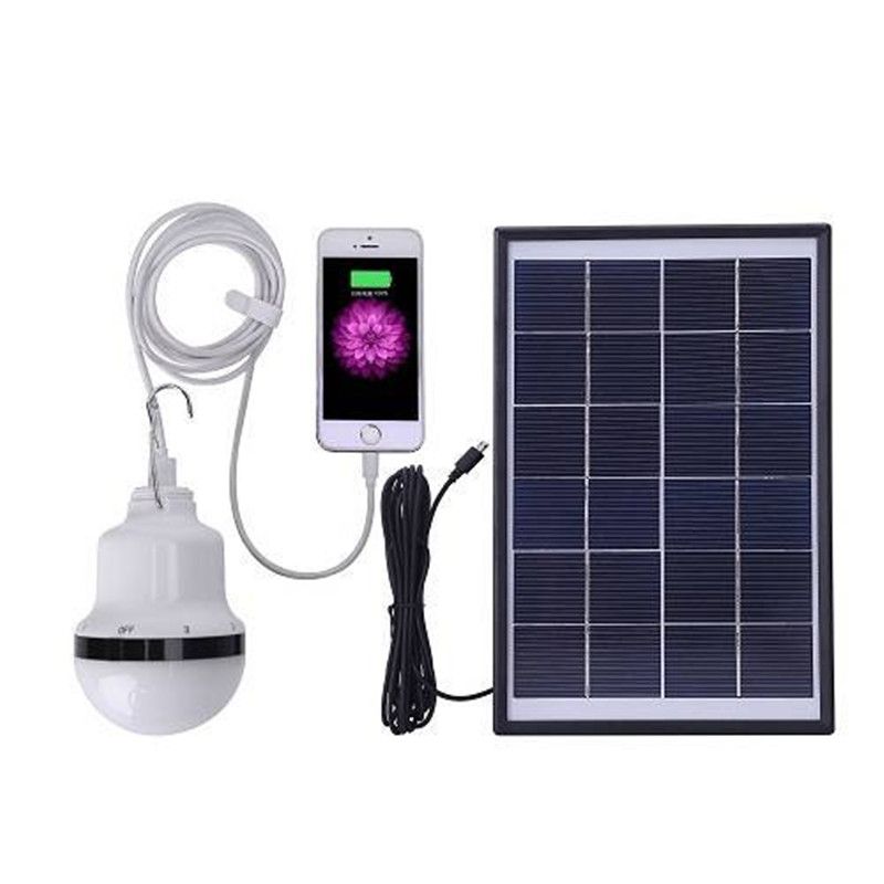 Solar Lantern Led Solar Garden Bulb For Camping Lighting With Panel