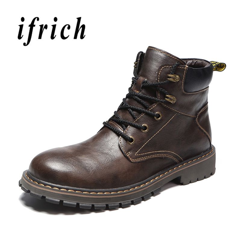 Designer Martins Stiefel Winter Luxus Männer Komfortable High Leder Work Marke Männliche Pelz Top Männlichen Mit Mode Schuh sQhrCdxt