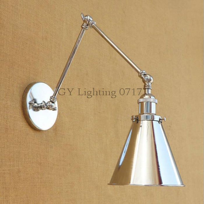 Industrial Art Decoration Chrome Swing Arm Wall Lamp Living Room Dining Room Bedroom Home Adjustable E40 Wall Lighting Sconces Best Bedroom Swing Arm Wall Sconces Industrial Art Decoration Chrome Swing Arm Wall Lamp Living Room Dining Room Bedroom Home Adjustable E40 Wall Lighting Sconces Best Bedroom Swing Arm Wall Sconces