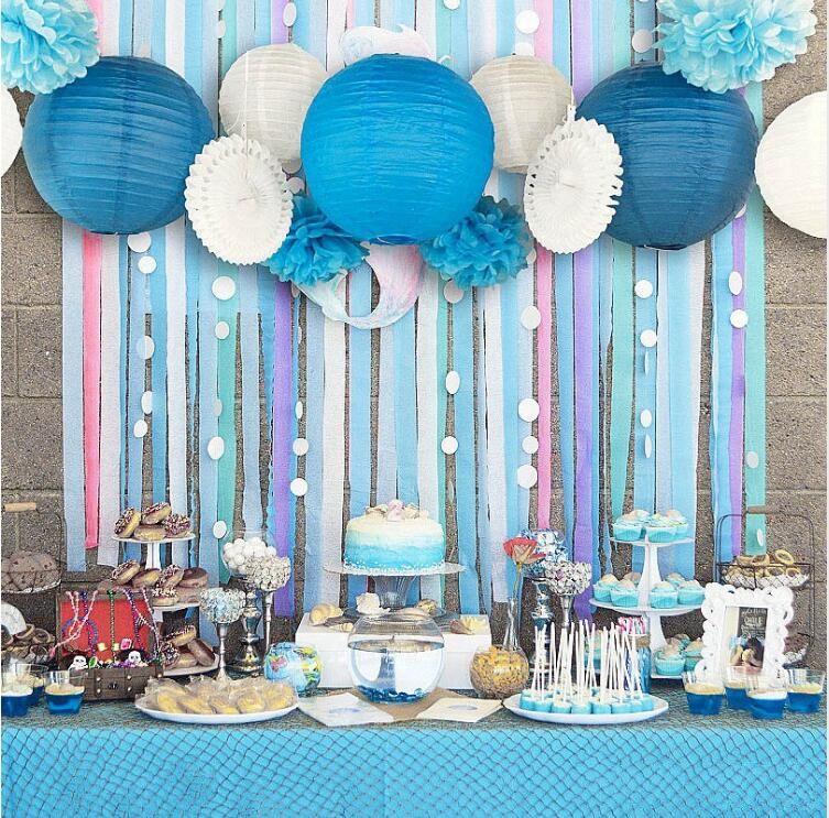 Set Of 13 Blue Pink Beach Themed Party Under The Sea Party