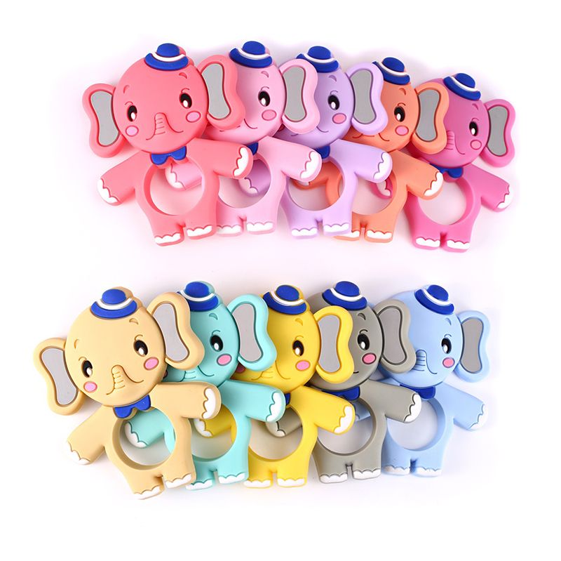 silicone elephant teether