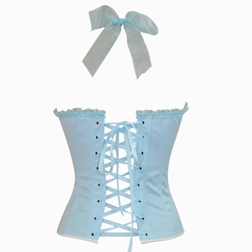 Buy Dropshipping Bustiers & Corsets Online, Cheap Sexy Women Light Blue