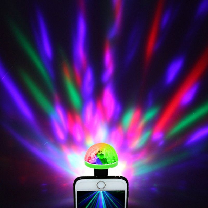 usb laser light mini rgb led disco ball shape stage lighting effect