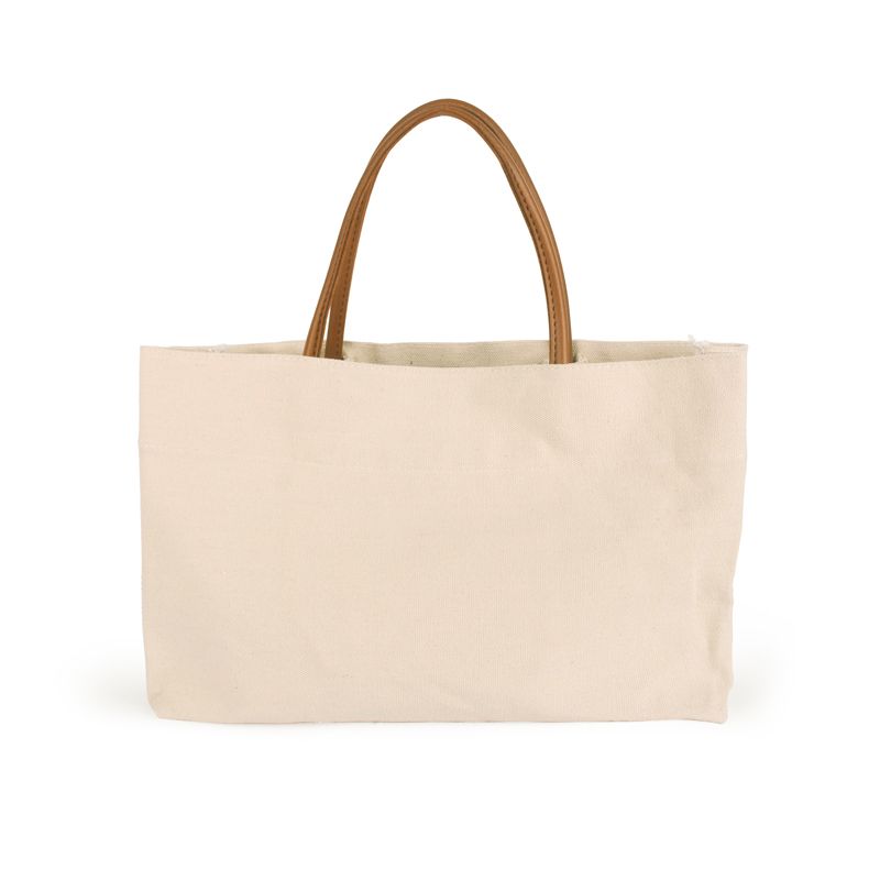 Embroidery Initials Canvas Bag Wholesale Blanks 20oz Canvas Tote With