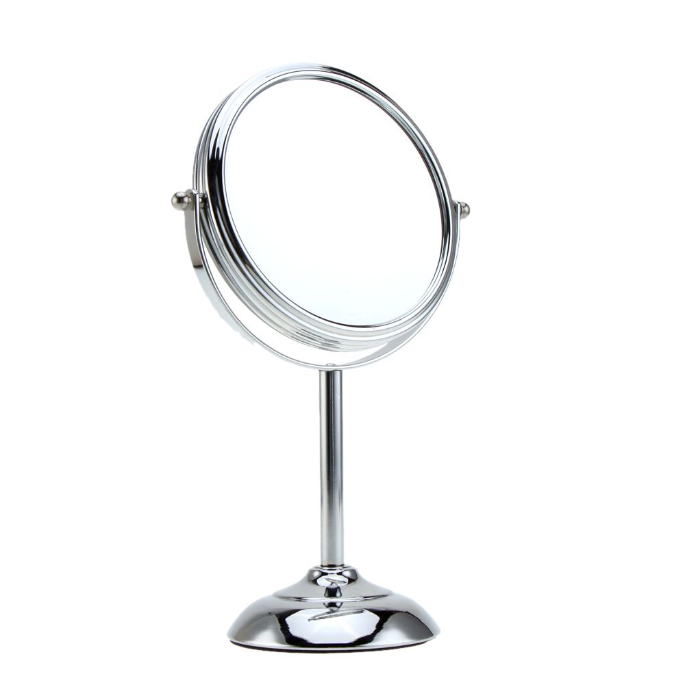 6 Inch 10x Magnification Circular Makeup Mirror Dual 2 Sided Round Shape Vanity Rotating Cosmetic Stand Magnifier