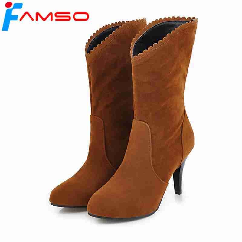 Hochzeit Schwarz Rot Famso Wade Schuhe Reitstiefel Rüschen Mitte Western Big 43 Damenstiefel Der Spitz 2018 Damen Size34 80wOXPkn