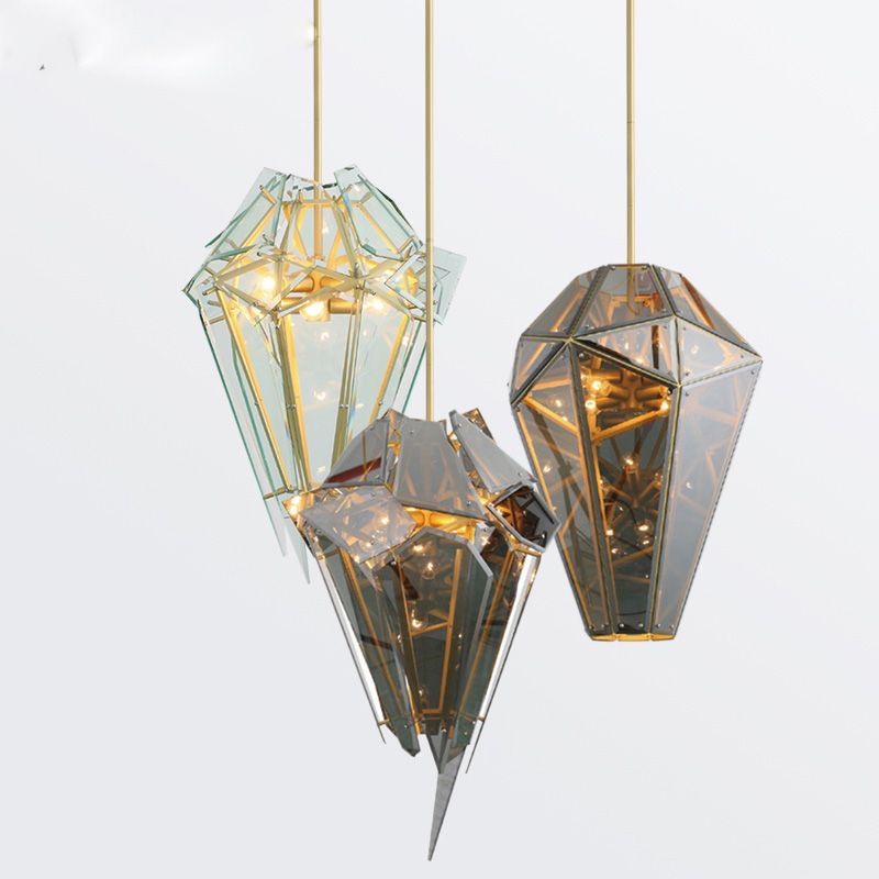 Modern Diamond Metal Led E14 Pendant Lights Glass Black Gold Lamps For Bedroom Home Lighting Art Hotel E038 - Black And Gold Pendant Lamp Modern Diamond Metal Led E14 Pendant Lights Glass Black Gold Lamps For Bedroom Home Lighting Art Hotel E038 - Black And Gold Pendant Lamp