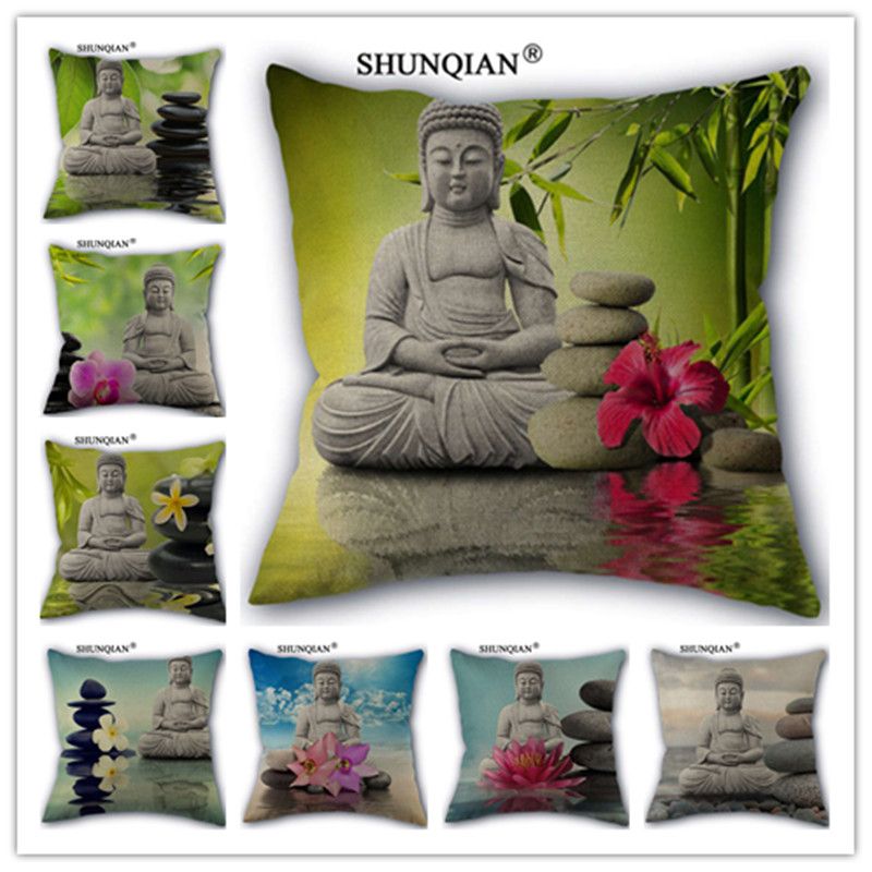 Wjy40 Hot Sale Zen Buddha Stone Cotton Linen Pillow Case For Simple 36 Inch Square Pillow Cover Wjy40 Hot Sale Zen Buddha Stone Cotton Linen Pillow Case For Simple 36 Inch Square Pillow Cover