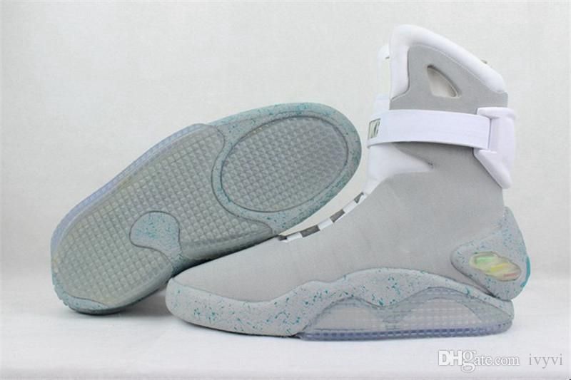 Acquista Air Mag Ritorno Al Futuro McFly LED Mens Mag Torna Al Futuro Scarpe Da Pallacanestro Illuminazione Da Uomo Stivali Grigi Di Lusso MAGS 12 A $286.3 Dal Kongkong5995 | DHgate.Com