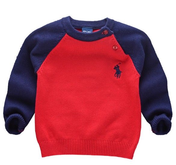 Baby Kids Spring POLO Pullover Sweaters Outifts Boys Brand Sweaters Children Fashion Daily O,Neck Long Sleeve Winter Jumper Clothes 80,120CM