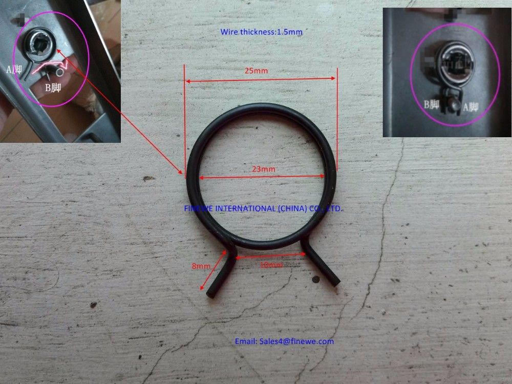 Großhandel Herstellung Custom Türschloss Frühling Griff 25 MM