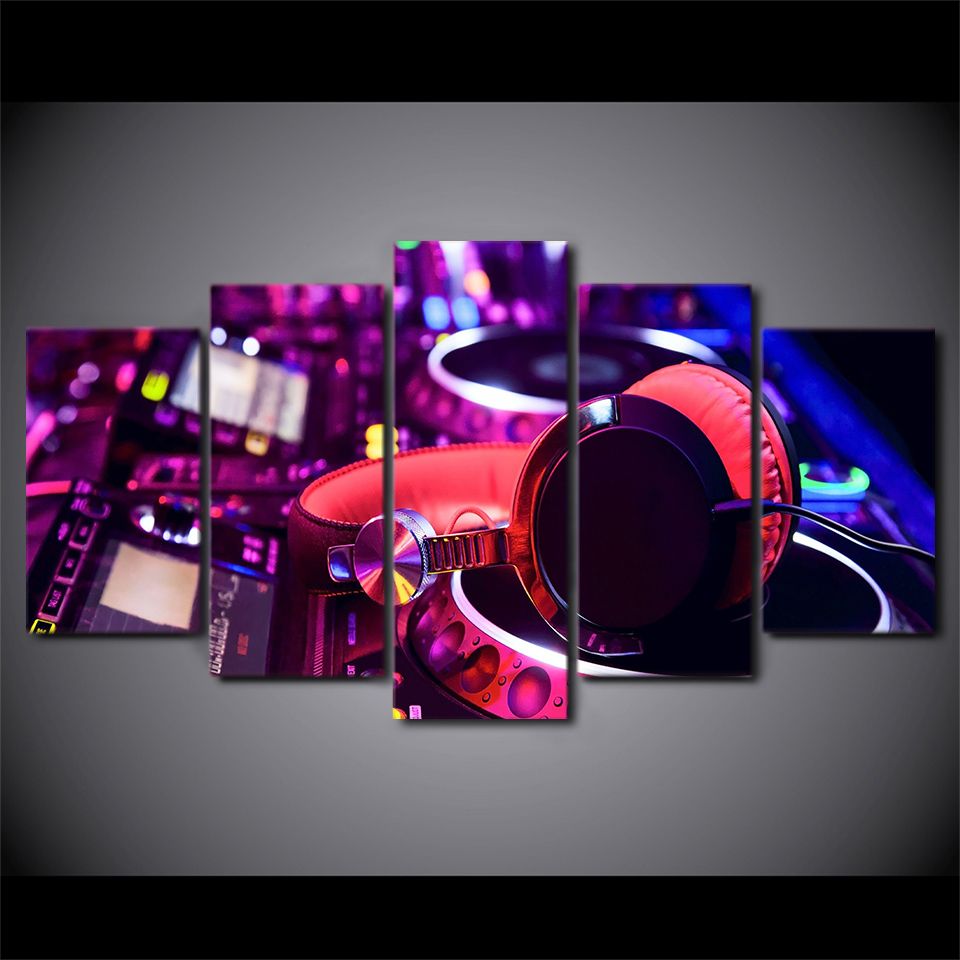 HD Printed Canvas Art DJ Music Player Painting Modular Wall Pictures