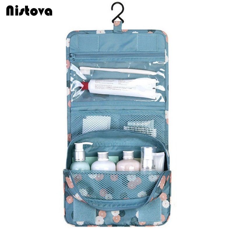 Travel Waterproof Portable Hanging Toiletry Bag Women Cosmetic
