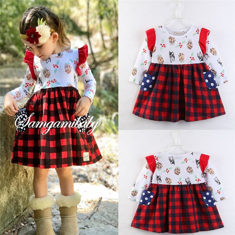 2018 girls dresses fashion 2018 kids girls clothing canis lovely baby girls christmas dress plaid party casual long sleeve dress clothes 2 7y from - Girls Plaid Christmas Dress 2018 girls dresses fashion 2018 kids girls clothing canis lovely baby girls christmas dress plaid party casual long sleeve dress clothes 2 7y from - Girls Plaid Christmas Dress
