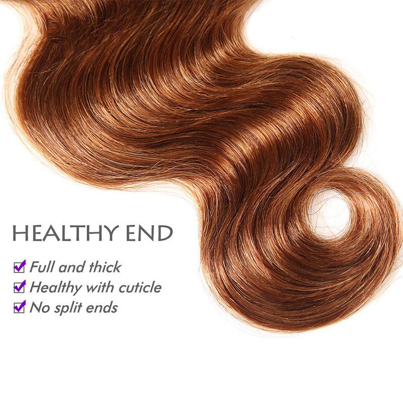 2019 Ombre Hair 3 Bundles With 4x4 Lace Closure Body Wave 4 30