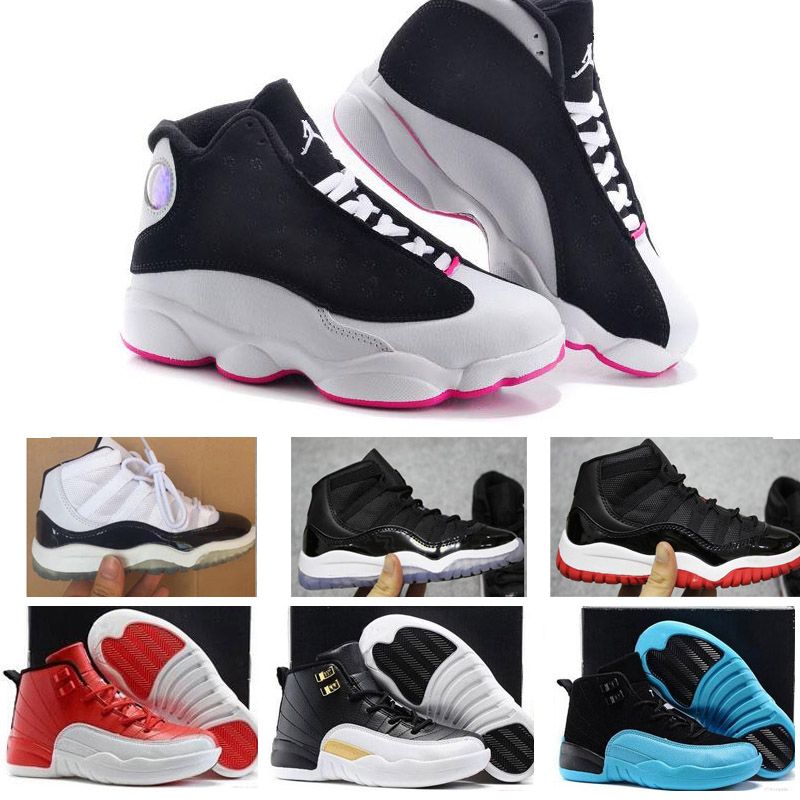 Baratas Negras Deporte Niños 11 2018 De Baloncesto Deportivas Para 13 Girl Big Zapatillas 13s Boy 12 IWDE29H