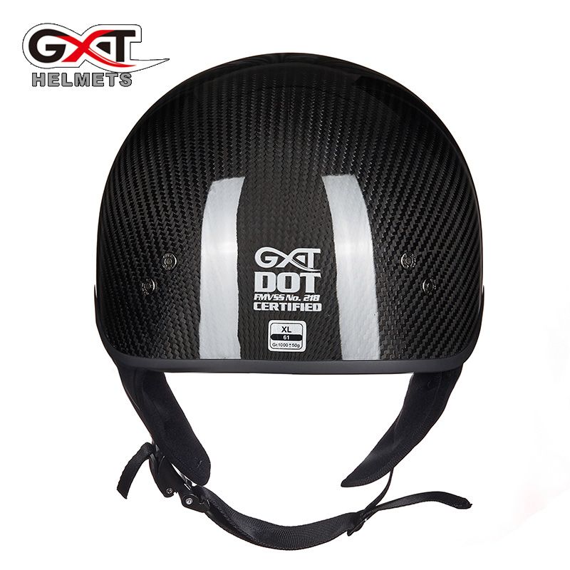 Acheter Gxt 510 Demi Visage Moto Casque Léger En Fiber De Carbone