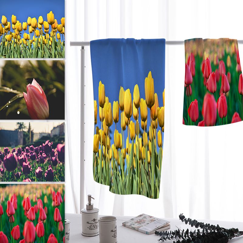 Acheter Vente En Gros Tulipe Impression Plage Serviette Microfibre ... Acheter Vente En Gros Tulipe Impression Plage Serviette Microfibre ...