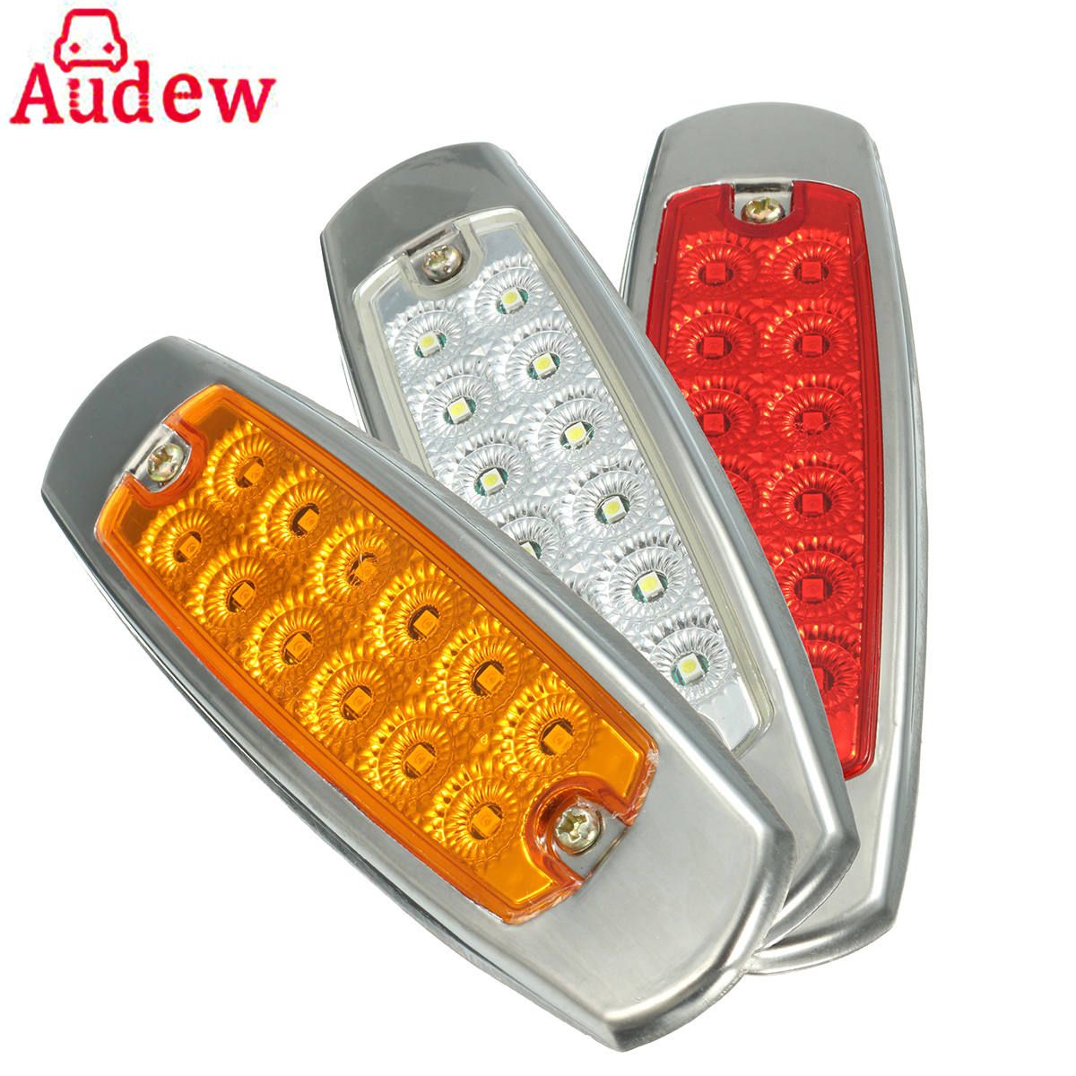 2019 12V 12 LED Side Marker Indicator Light Lamp Universal Truck Trailers Lorry Bus ...