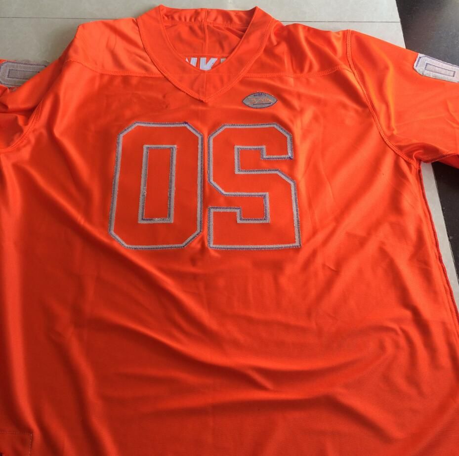 2021 Mens Clemson Tigers Jerseys 20 Brian Dawkins Jersey Orange White