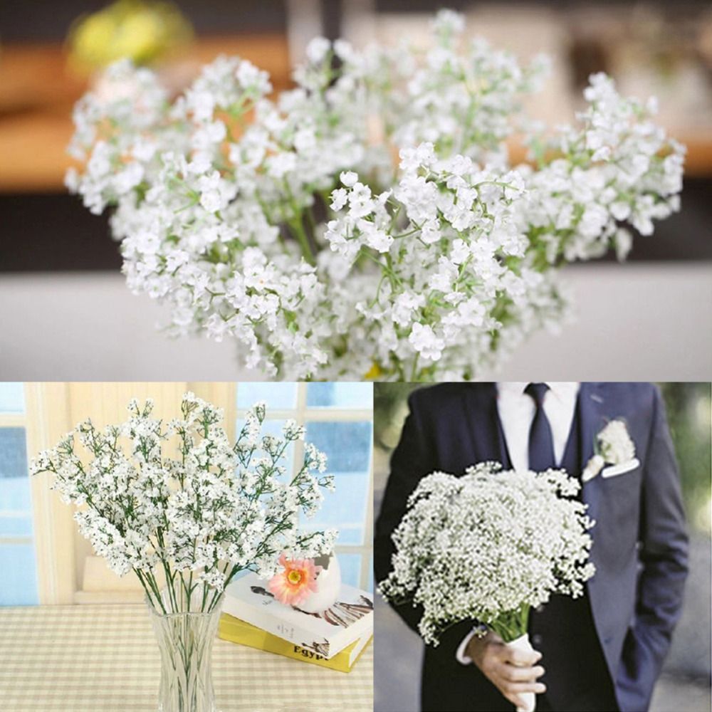 2019 60 Heads 38cm Gypsophila BabyS Breath Artificial Plants Silk