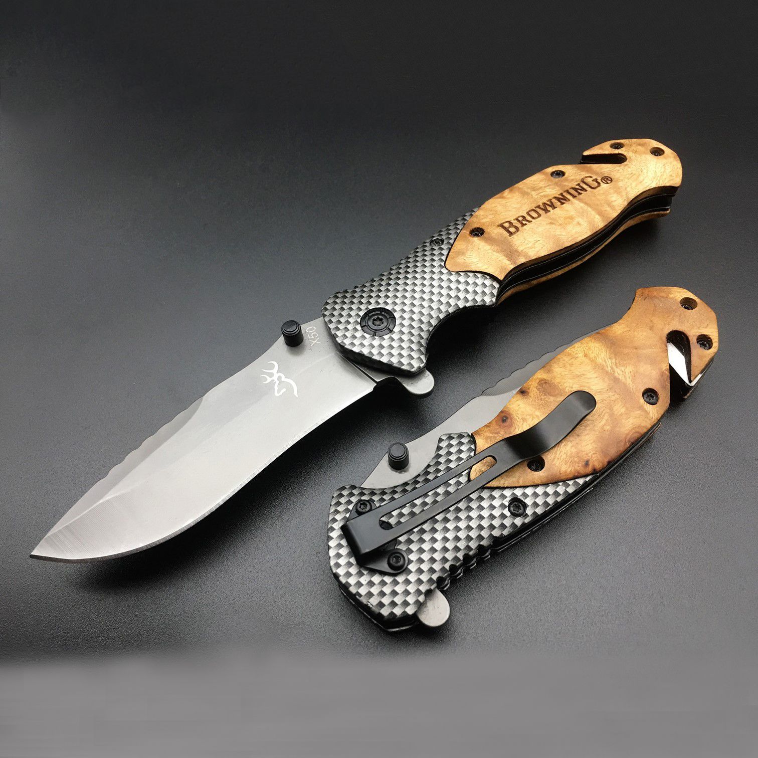 Acheter Browning X50 Couteau En Acier Au Titane Couteau Pliant