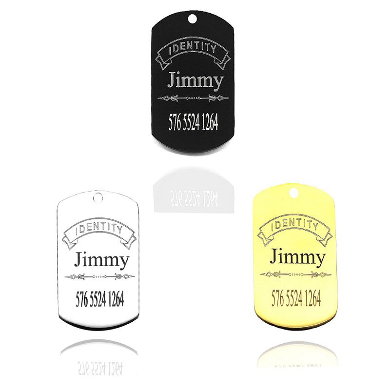 stainless steel pet id