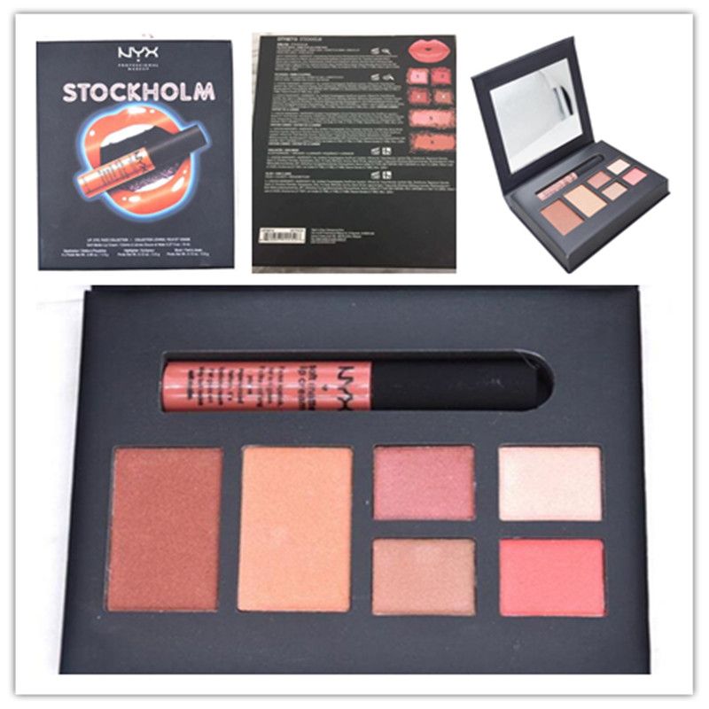 New NYX Stockholm Lip Gloss Eye Shadow Blush Collection CITY Set Makeup